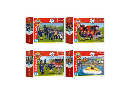 mini puzzle fireman sam 4 db os keszlet 1