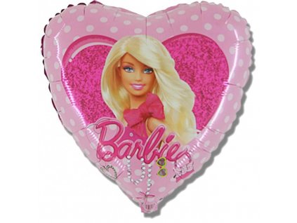 folia lufi barbie heart 46 cm 1