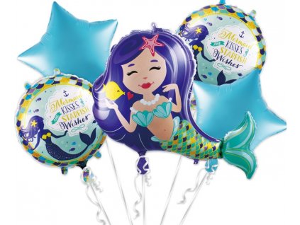 folia lufi keszlet mermaid 5 db 1