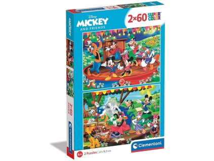 gyermek puzzle disney mickey ii 2x60 db os keszlet 1