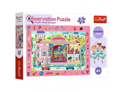 gyermek puzzle big pink house 70 db 1