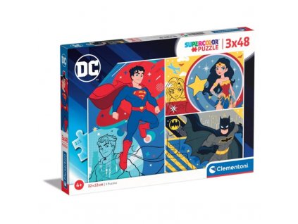 gyermek puzzle dc comics 3x48 db 1