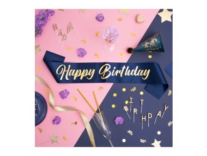 vallszalag happy birthday kek arany 10x160cm 1