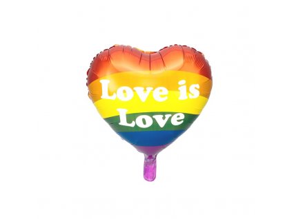 folia lufi love is love szivarvany 35 cm