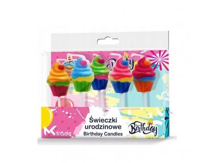 szuletesnapi gyertyak muffin formaban