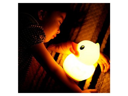 gyermek led es ejszakai lampa elemekkel kacsa