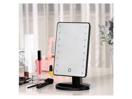 led tukor megvilagitassal 16 led fekete