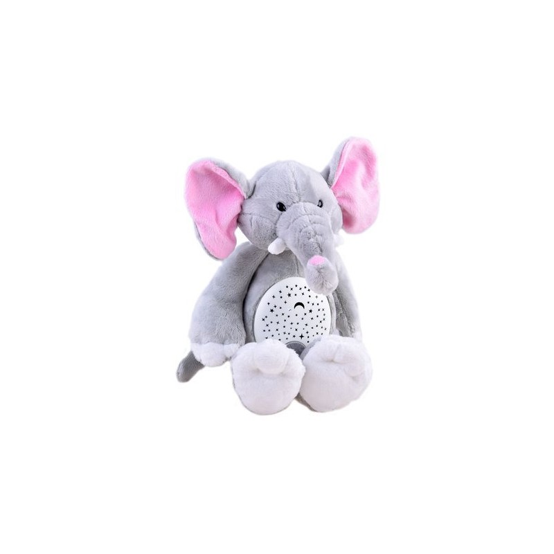 Plüss elefánt gyerekeknek projektorral