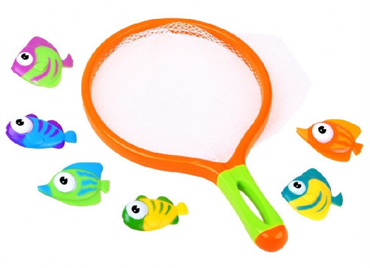 Vízi halkészlet hálóval - 6db