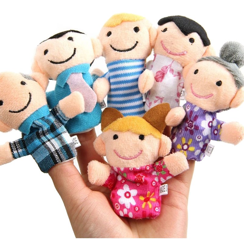 Plüss ujjbábok - Család