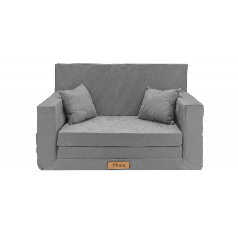 Összecsukható minikanapé gyerekszobába - Olívia - sötétszürke