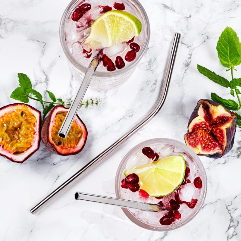 Fém szívószál (4 db)