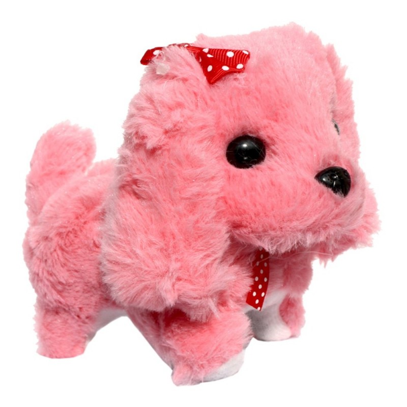 Plüss interaktív kutya - 13x17 cm Rózsaszín: Rózsaszín