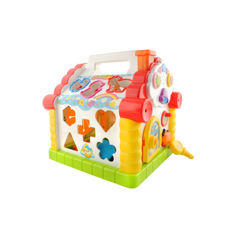 Interaktív ház zongorával - zöld