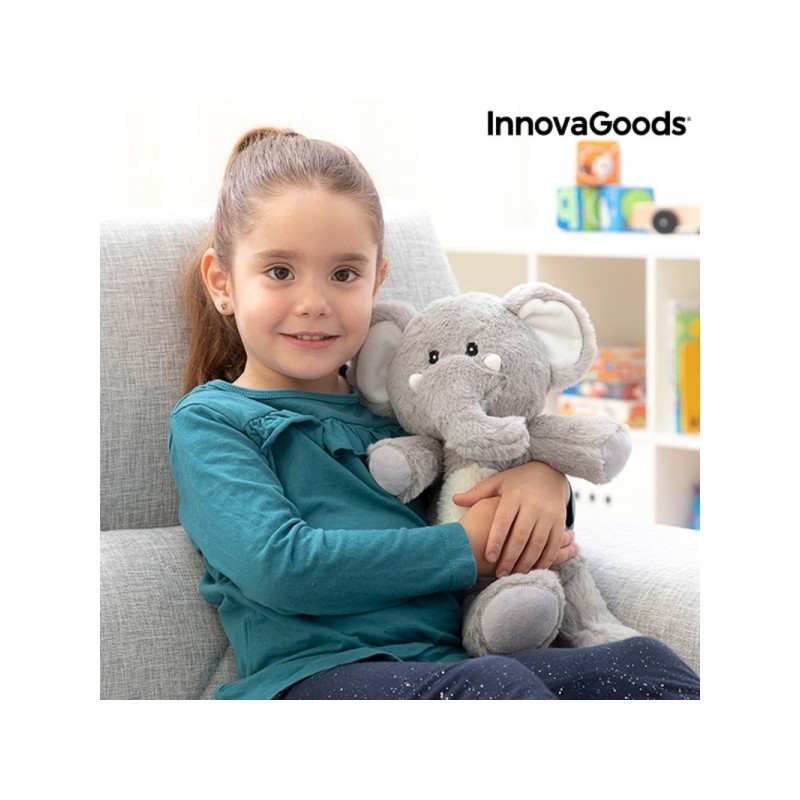 Melegítő és hűsítő hatású plüss elefánt - INNOVAGOODS