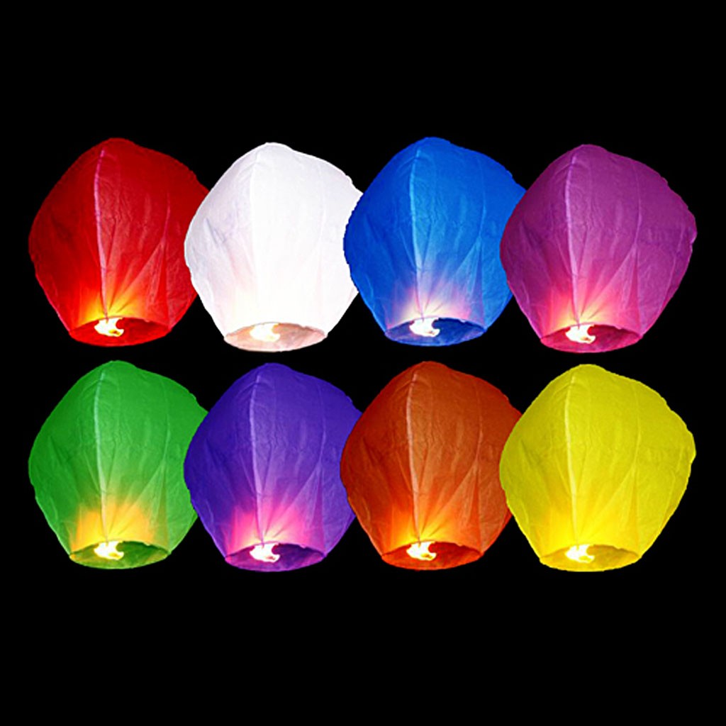 Kívánság lampion (10 db) Zöld: zold