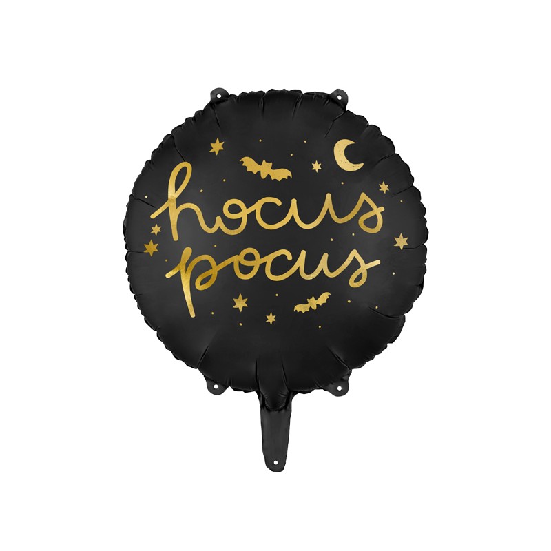Fólia lufi - "Hocus-Pocus" 45 cm Fekete: fekete