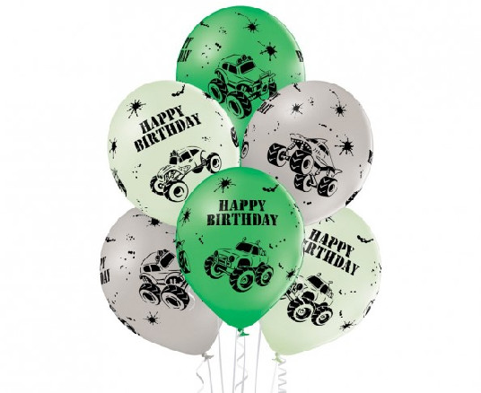 Lufikészlet - Monster truck, 30cm (6 db)