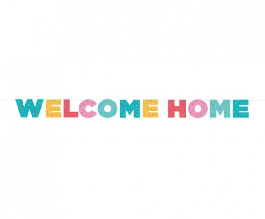 Üdvözlőfüzér "Welcome Home" 250 cm