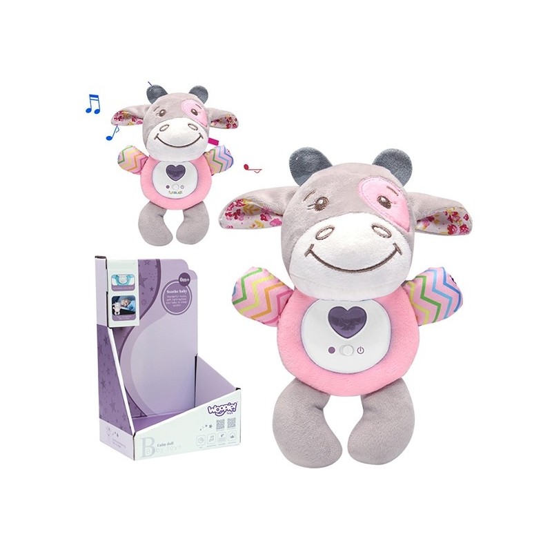 Interaktív plüssjáték WOOPIE - Rózsaszín tehén