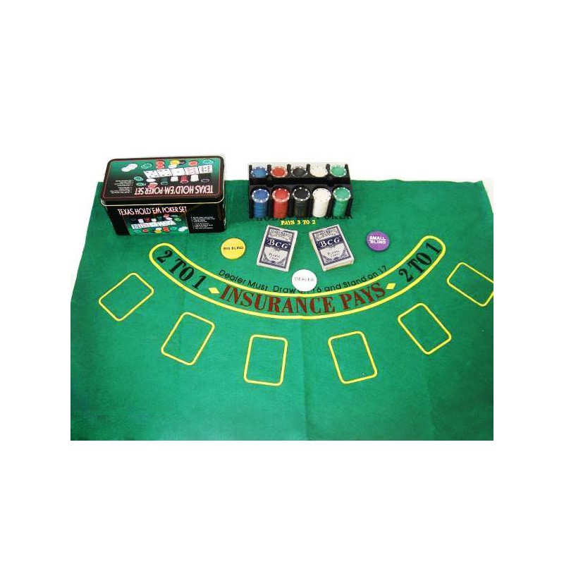 Texas Hold'em pókerkészlet - 200 zseton