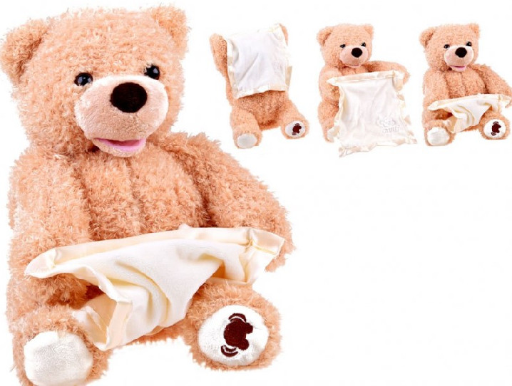 Teddy maci Peek-a-boo - bújócska játék