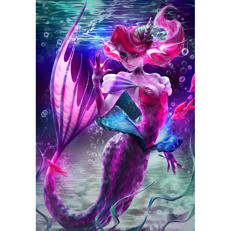 5D gyémánt mozaik – Csábító sellő