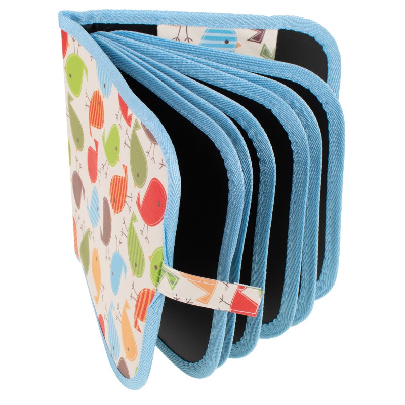 Gyermek vázlatfüzet krétákkal - puha Kék: kek