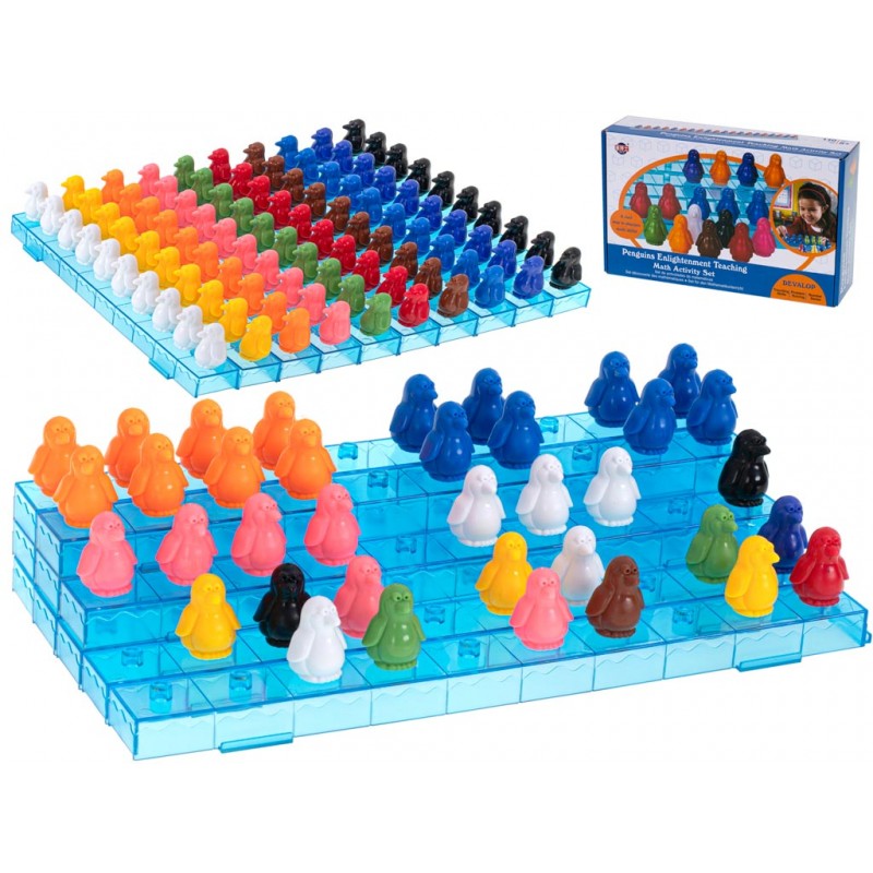 Kirakós játék - Számold meg a színes pingvineket!