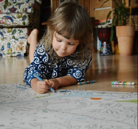 Poszter "Safari" XXL színezéshez 120x80cm