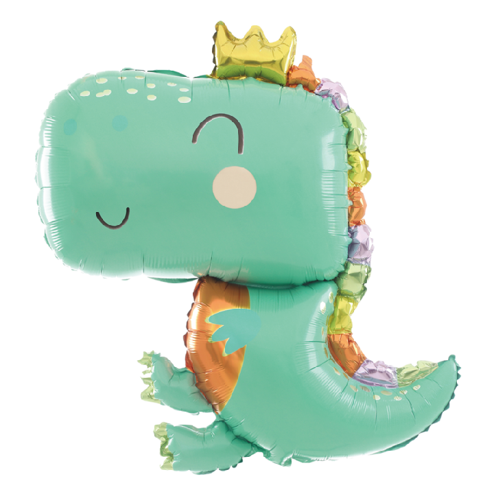 Fólia lufi - Koronás Dino - 74x90 cm