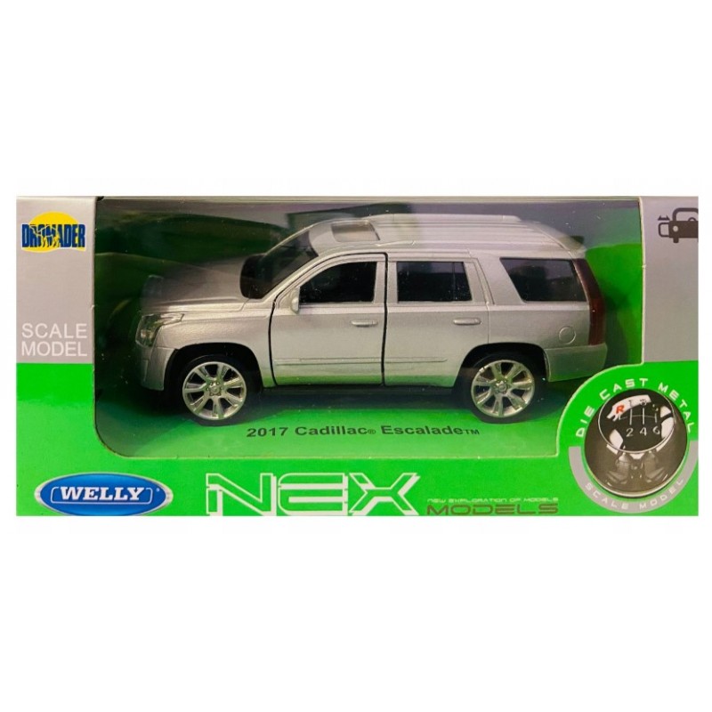 Fém autómodell - Nex 1:34 - 2017 Cadillac Escalade ezüst: ezüst