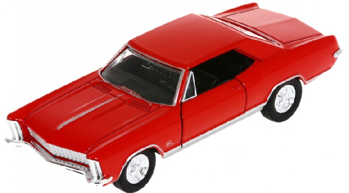 Fém autómodell - Nex 1:34 - 1965 Buick Riviera Gran Sport Piros: piros