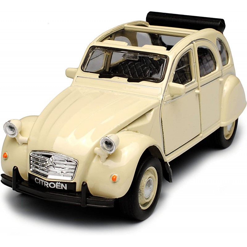 Fém autómodell - Nex 1:34 - Citroën 2CV (Open Top) türkiz: bézs