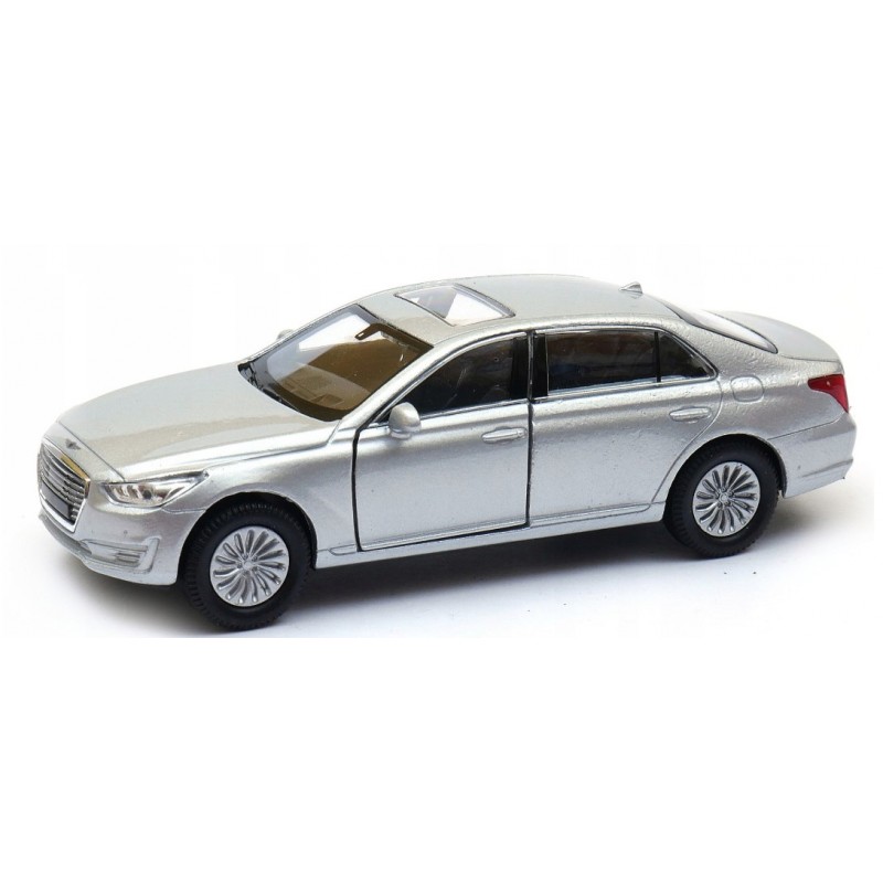 Fém autómodell - Nex 1:34 - Genesis G90 ezüst: ezüst