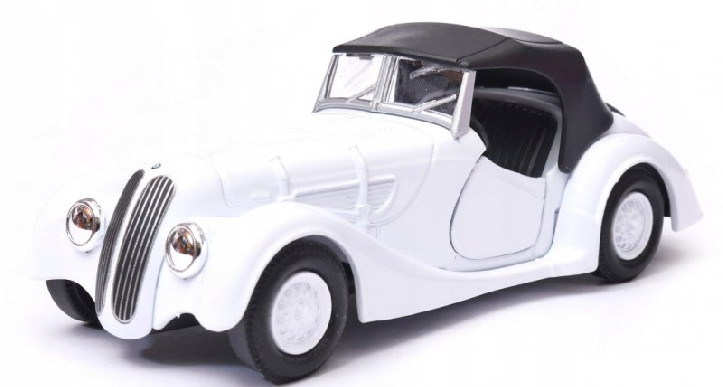Fém autómodell - Old Timer 1:34 - BMW 328 (Close Top) Fehér: fehér