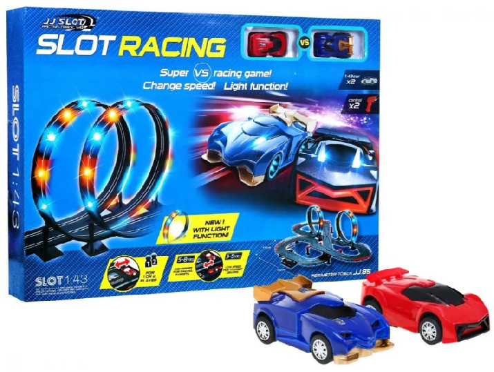 Kivilágított versenypálya 7,05 m - SlotRacing 1:43