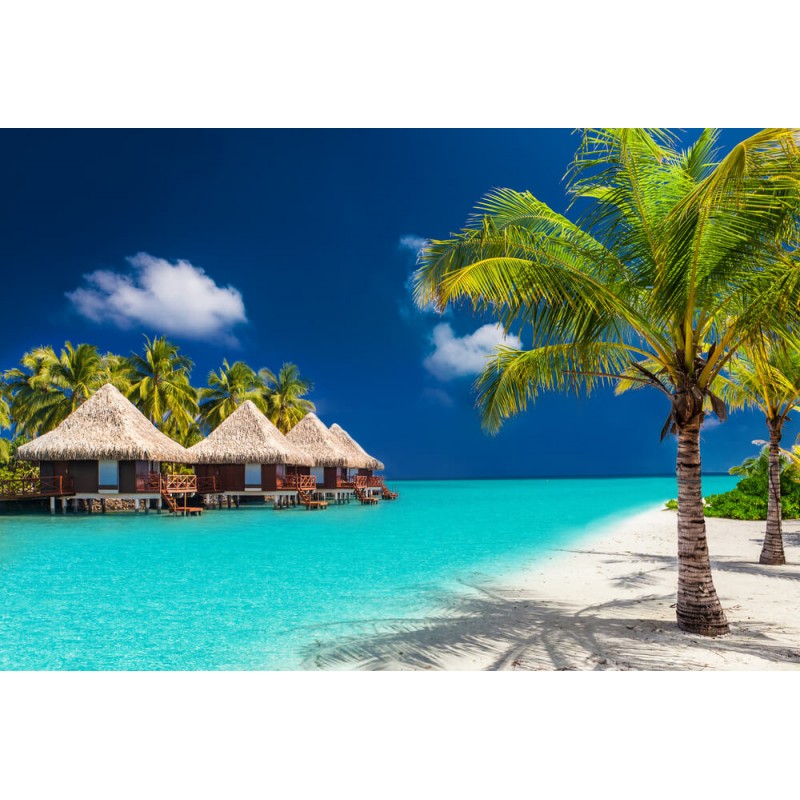 5D gyémánt mozaik - Maldív-szigetek Egyéb változatok: 30x40cm