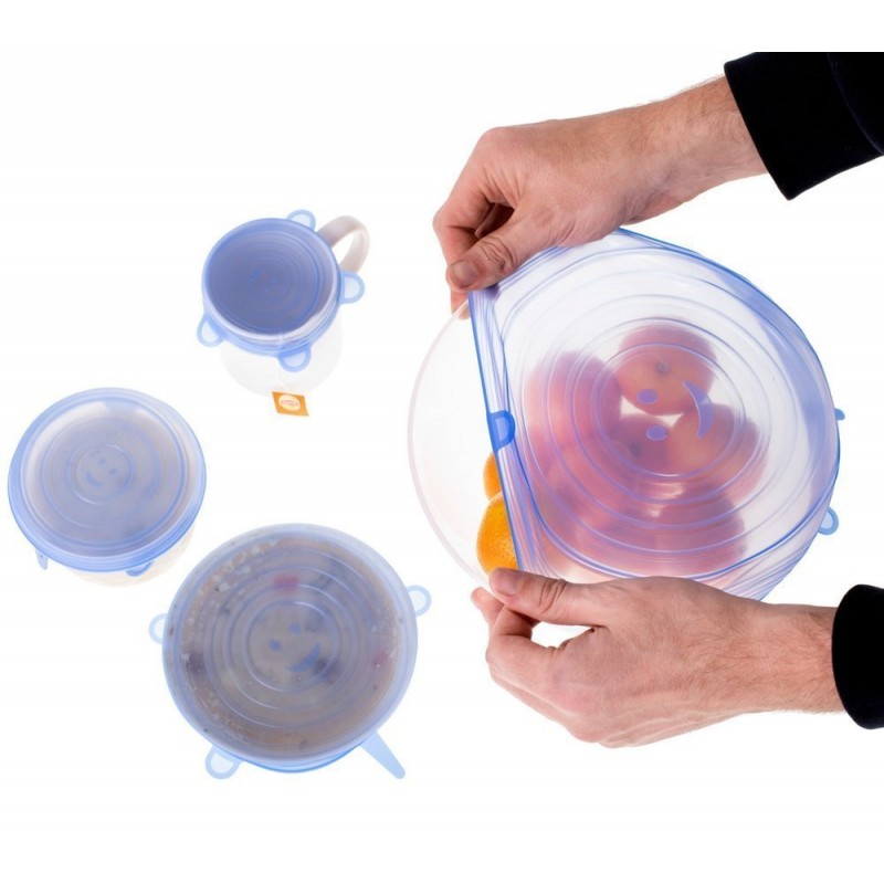 Szilikon fedelek  ételtározókhoz