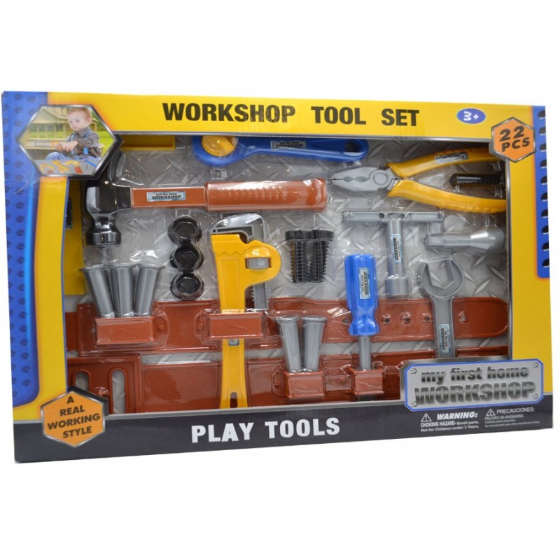 Gyermek szerszámkészlet szerszámszíjjal 22 db