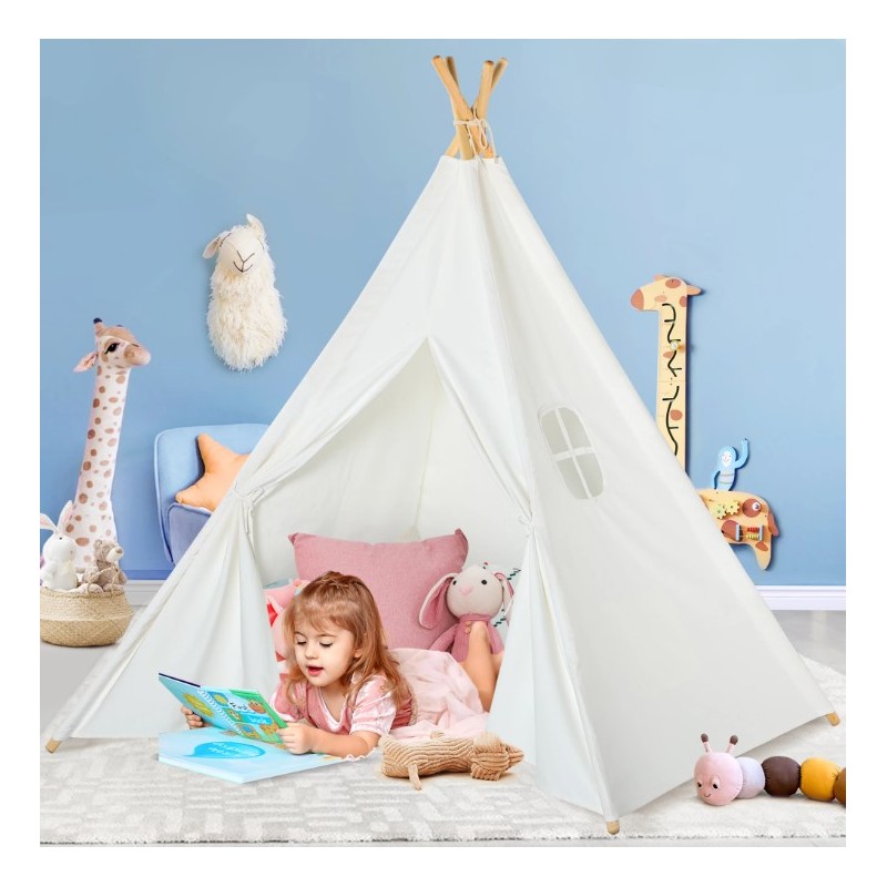 Gyermek sátor Teepee - Vászon Wigwam 135cm