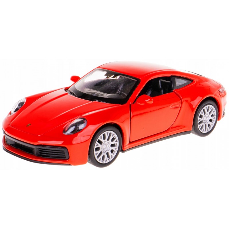 Fém autómodell - Nex 1:34 - Porsche 911 Carrera 4S Piros: piros