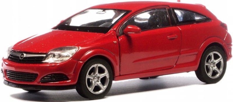 Fém autómodell - Nex 1:34 - 2005 Opel Astra GTC Piros: piros