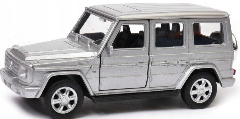 Fém autómodell - Nex 1:34 - Mercedes-Benz G-Class ezüst: ezüst