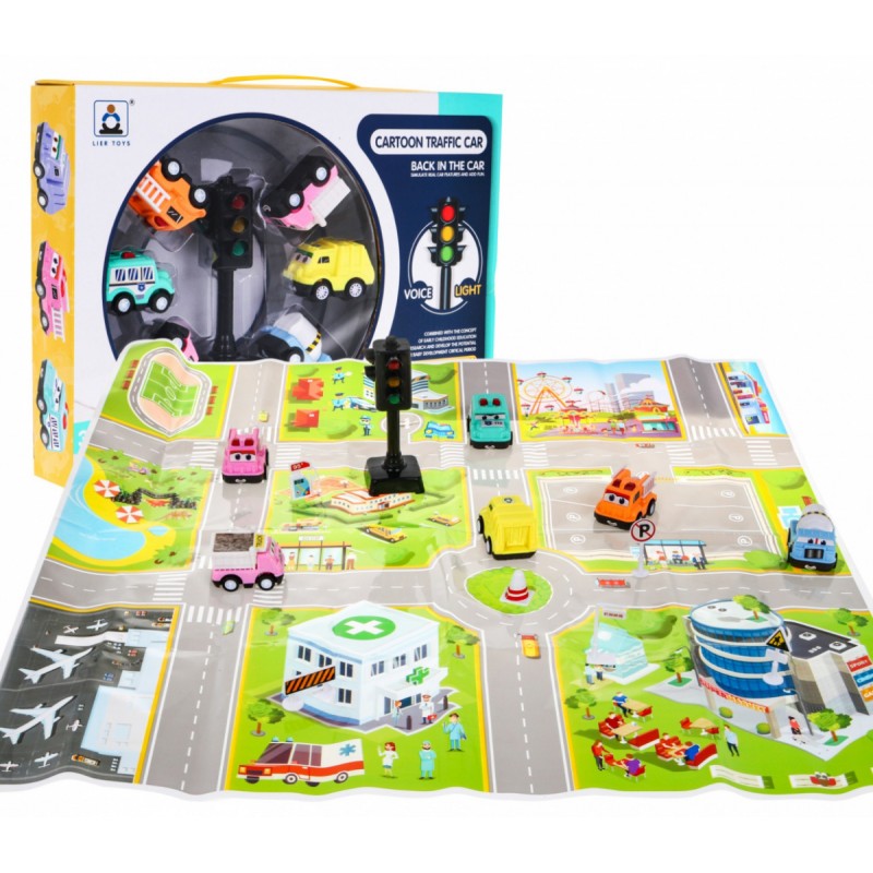 Gyermek szőnyeg autókkal