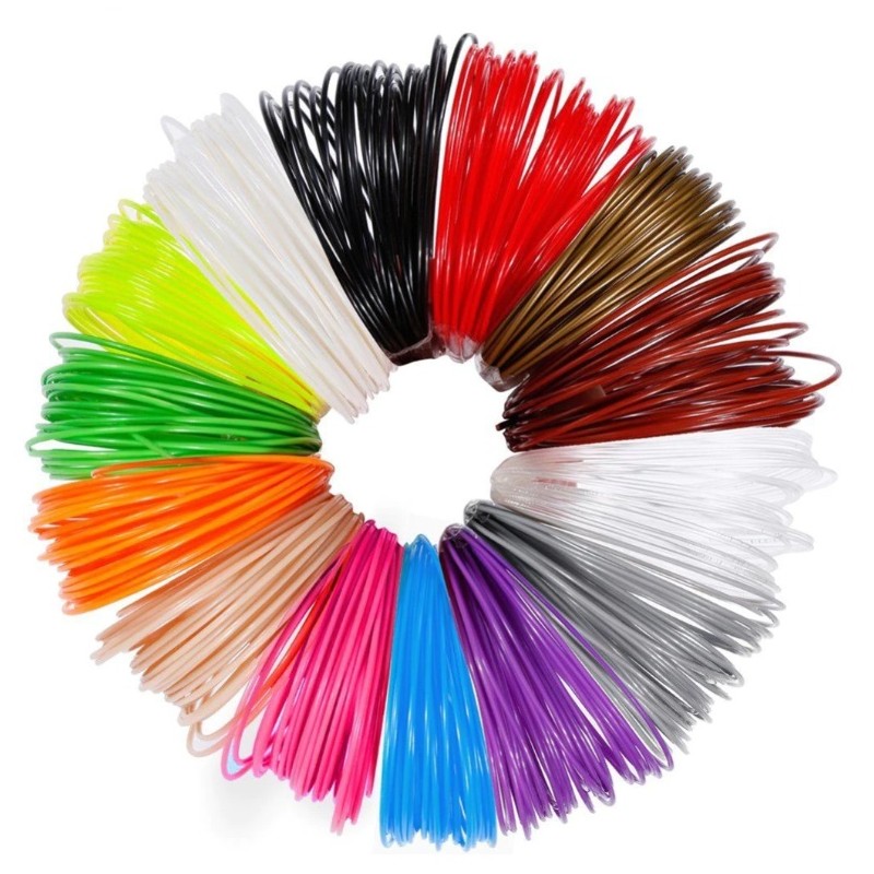 Közepes PLA utántöltő készlet 3D tollhoz - 30db x 3m - Laura