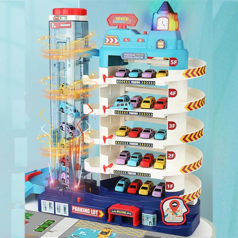 Garázspálya óratoronnyal