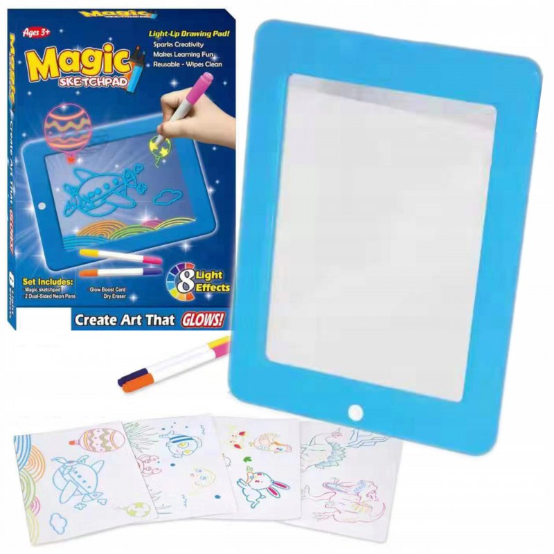 Megvilágított tábla Magic Pad rajzolásához