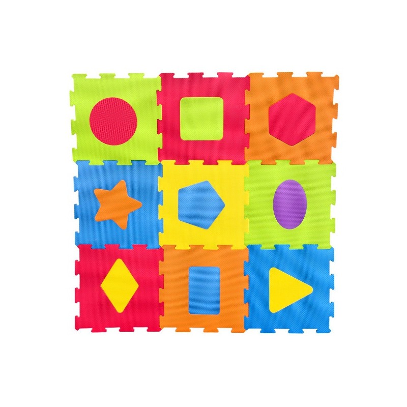 Hab kirakószőnyeg - Geometrikus formák 9 db