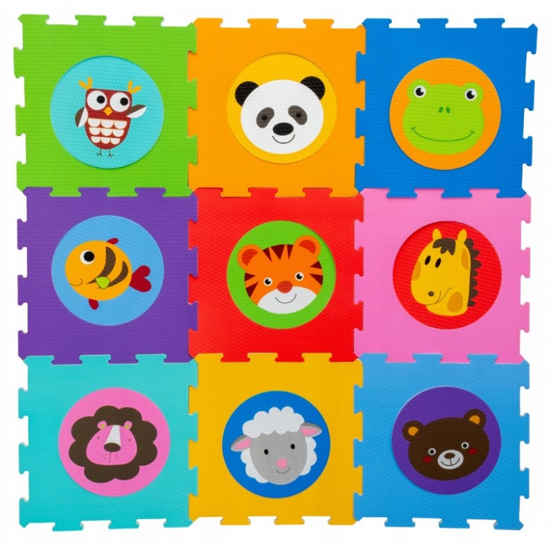 Hab kirakószőnyeg - Érintő ZOO 9 db